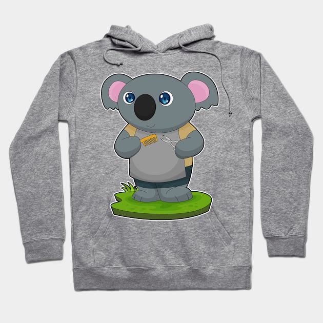 Koala Hairdresser Scissors Comb Hoodie by Markus Schnabel